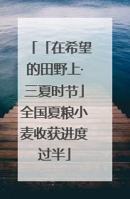 「在希望的田野上·三夏时节」全国夏粮小麦收获进度过半