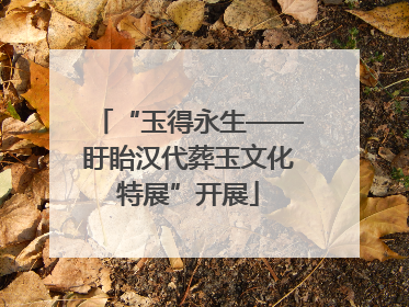 “玉得永生——盱眙汉代葬玉文化特展”开展