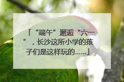 “端午”邂逅“六一”，长沙这所小学的孩子们是这样玩的……
