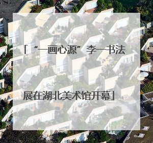 “一画心源”李一书法展在湖北美术馆开幕