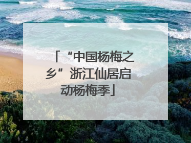 “中国杨梅之乡”浙江仙居启动杨梅季