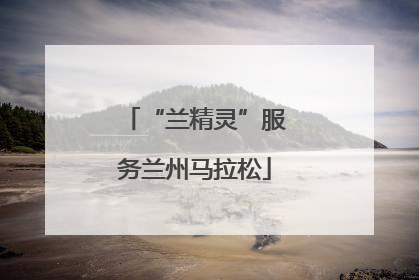 “兰精灵”服务兰州马拉松