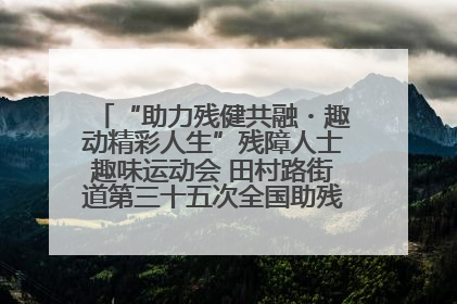 “助力残健共融・趣动精彩人生”残障人士趣味运动会 田村路街道第三十五次全国助残日主题活动圆满举办