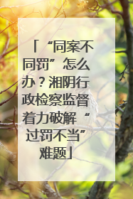 “同案不同罚”怎么办？湘阴行政检察监督着力破解“过罚不当”难题