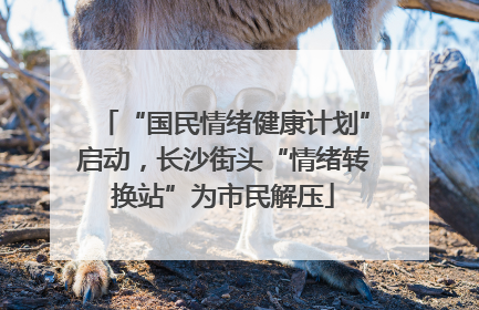 “国民情绪健康计划”启动，长沙街头“情绪转换站”为市民解压