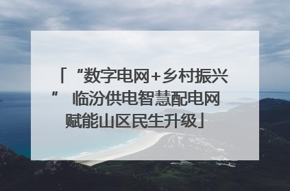 “数字电网+乡村振兴” 临汾供电智慧配电网赋能山区民生升级