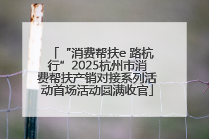 “消费帮扶e 路杭行”2025杭州市消费帮扶产销对接系列活动首场活动圆满收官