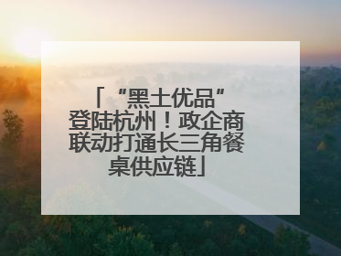 “黑土优品” 登陆杭州！政企商联动打通长三角餐桌供应链