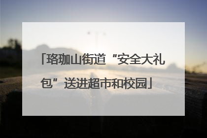 珞珈山街道“安全大礼包”送进超市和校园