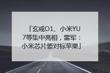 玄戒O1、小米YU7等集中亮相，雷军：小米芯片要对标苹果
