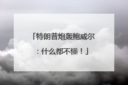 特朗普炮轰鲍威尔：什么都不懂！