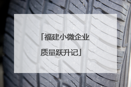 福建小微企业质量跃升记