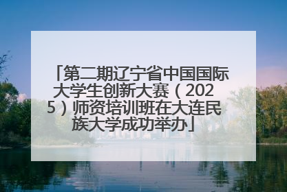 第二期辽宁省中国国际大学生创新大赛（2025）师资培训班在大连民族大学成功举办
