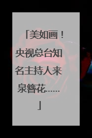美如画！央视总台知名主持人来泉簪花……