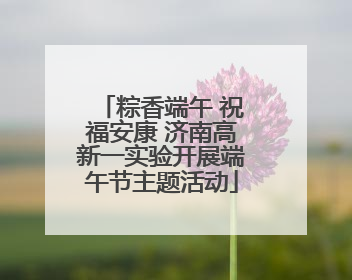 粽香端午 祝福安康 济南高新一实验开展端午节主题活动