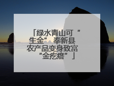 绿水青山可“生金” 奉新县农产品变身致富“金疙瘩”