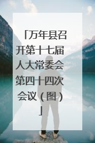 万年县召开第十七届人大常委会第四十四次会议（图）