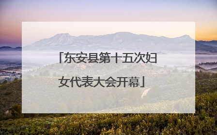 东安县第十五次妇女代表大会开幕