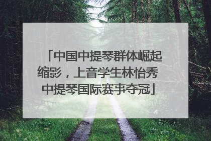 中国中提琴群体崛起缩影，上音学生林怡秀中提琴国际赛事夺冠