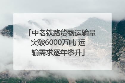 中老铁路货物运输量突破6000万吨 运输需求逐年攀升