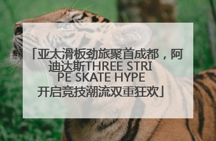 亚太滑板劲旅聚首成都，阿迪达斯THREE STRIPE SKATE HYPE开启竞技潮流双重狂欢