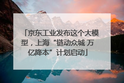 京东工业发布这个大模型，上海“链动众城 万亿降本”计划启动