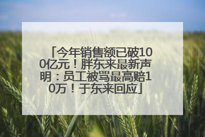 今年销售额已破100亿元！胖东来最新声明：员工被骂最高赔10万！于东来回应