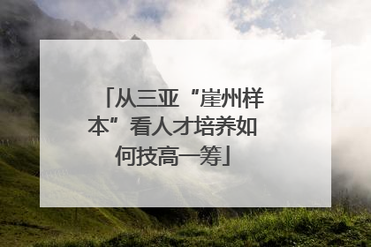从三亚“崖州样本”看人才培养如何技高一筹