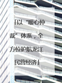 以“暖心仲裁”体系，全方位护航龙江民营经济
