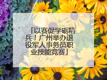 以赛促学砺精兵！广州举办退役军人事务员职业技能竞赛