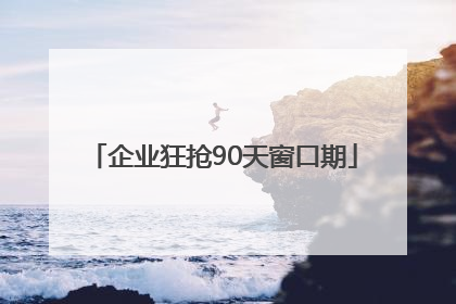 企业狂抢90天窗口期