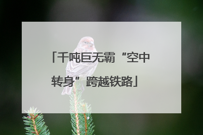 千吨巨无霸“空中转身”跨越铁路