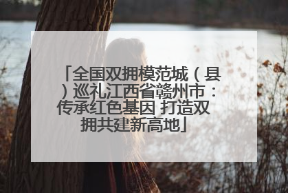 全国双拥模范城（县）巡礼江西省赣州市：传承红色基因 打造双拥共建新高地