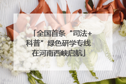 全国首条“司法+科普”绿色研学专线在河南西峡启航