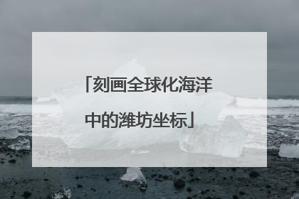 刻画全球化海洋中的潍坊坐标