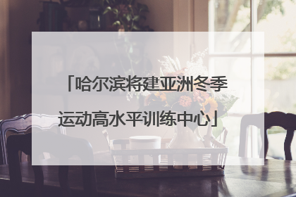 哈尔滨将建亚洲冬季运动高水平训练中心