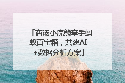 商汤小浣熊牵手蚂蚁百宝箱，共建AI+数据分析方案