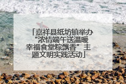 嘉祥县纸坊镇举办“浓情端午送温暖 幸福食堂粽飘香”主题文明实践活动