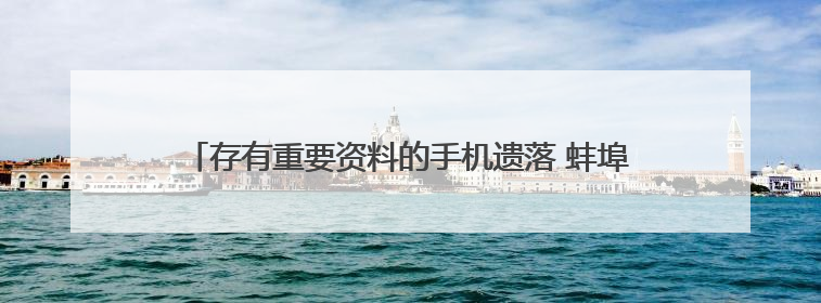 存有重要资料的手机遗落 蚌埠泊管员“拾金不昧”获赠锦旗
