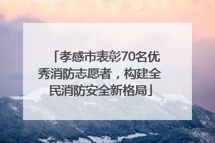 孝感市表彰70名优秀消防志愿者，构建全民消防安全新格局
