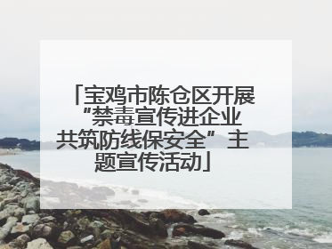 宝鸡市陈仓区开展“禁毒宣传进企业 共筑防线保安全”主题宣传活动
