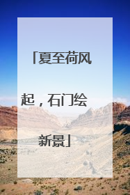 夏至荷风起，石门绘新景