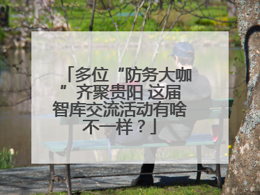 多位“防务大咖”齐聚贵阳 这届智库交流活动有啥不一样？