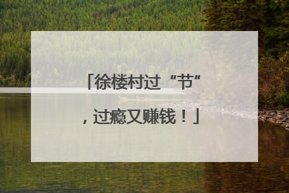 徐楼村过“节”，过瘾又赚钱！