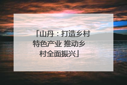 山丹：打造乡村特色产业 推动乡村全面振兴