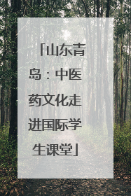 山东青岛：中医药文化走进国际学生课堂