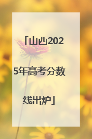 山西2025年高考分数线出炉