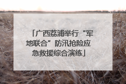 广西荔浦举行“军地联合”防汛抢险应急救援综合演练