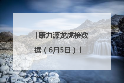 康力源龙虎榜数据（6月5日）