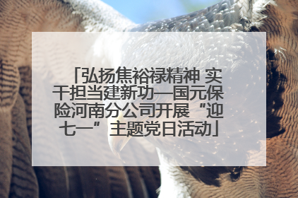 弘扬焦裕禄精神 实干担当建新功—国元保险河南分公司开展“迎七一”主题党日活动